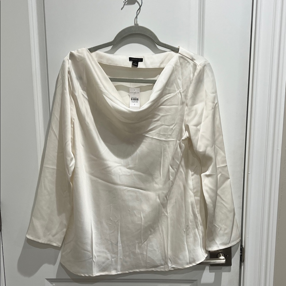 Ann Taylor Cream Blouse